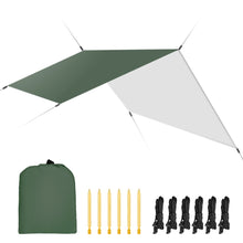 Load image into Gallery viewer, 3mx3m Waterproof Sun Shelter Tent Tarp Anti UV Beach Tent Shade Outdoor Camping Hammock Rain Fly Camping Sunshade Awning Canopy