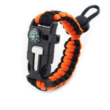 Load image into Gallery viewer, GYMTOP 4 in 1 Tactical Survival Gear Starter Whistle Compass Scraper Knife Wilderness Survival Tool For Camping Fishing no Flint