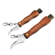 Load image into Gallery viewer, Mini Camping Mushroom Knife Rosewood Handle Outdoor Hunting Survival Multifunction Folding Self-defense Hand Tools