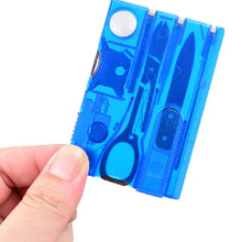 Load image into Gallery viewer, 10 In1 Pocket Credit Card EDC Multi Tools Outdoor Survival Camping Equipment 1 Box Portable Hiking Card Tools
