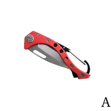 Load image into Gallery viewer, Fold  Peel Pocket Carabiner Knife Outdoor Box Blade Camp Open Hang Multi Tool Quickdraw Clip Package Self Care Survive