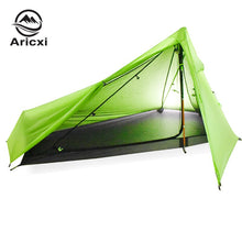 Load image into Gallery viewer, light weight 1 Person Oudoor Ultralight Camping Tent 3 Season Professional 20D Silnylon Rodless Tent