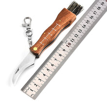 Load image into Gallery viewer, Mini Camping Mushroom Knife Rosewood Handle Outdoor Hunting Survival Multifunction Folding Self-defense Hand Tools