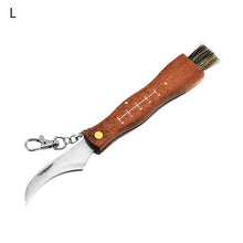 Load image into Gallery viewer, Mini Camping Mushroom Knife Rosewood Handle Outdoor Hunting Survival Multifunction Folding Self-defense Hand Tools