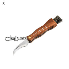 Load image into Gallery viewer, Mini Camping Mushroom Knife Rosewood Handle Outdoor Hunting Survival Multifunction Folding Self-defense Hand Tools