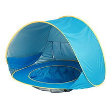 Load image into Gallery viewer, Baby Beach Tent Uv-protecting Sunshelter Children Toys Small House Waterproof Pop Up Awning Tent Portable Ball Pool Kids Tents