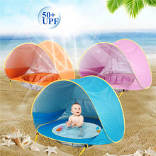 Load image into Gallery viewer, Baby Beach Tent Uv-protecting Sunshelter Children Toys Small House Waterproof Pop Up Awning Tent Portable Ball Pool Kids Tents
